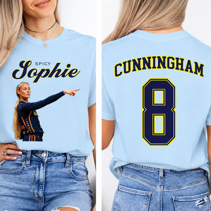 Spicy Sophie Cunningham Point Signature Shirt, Retro Front & Back Bright Shirt, Basketball Fan Tee 685743