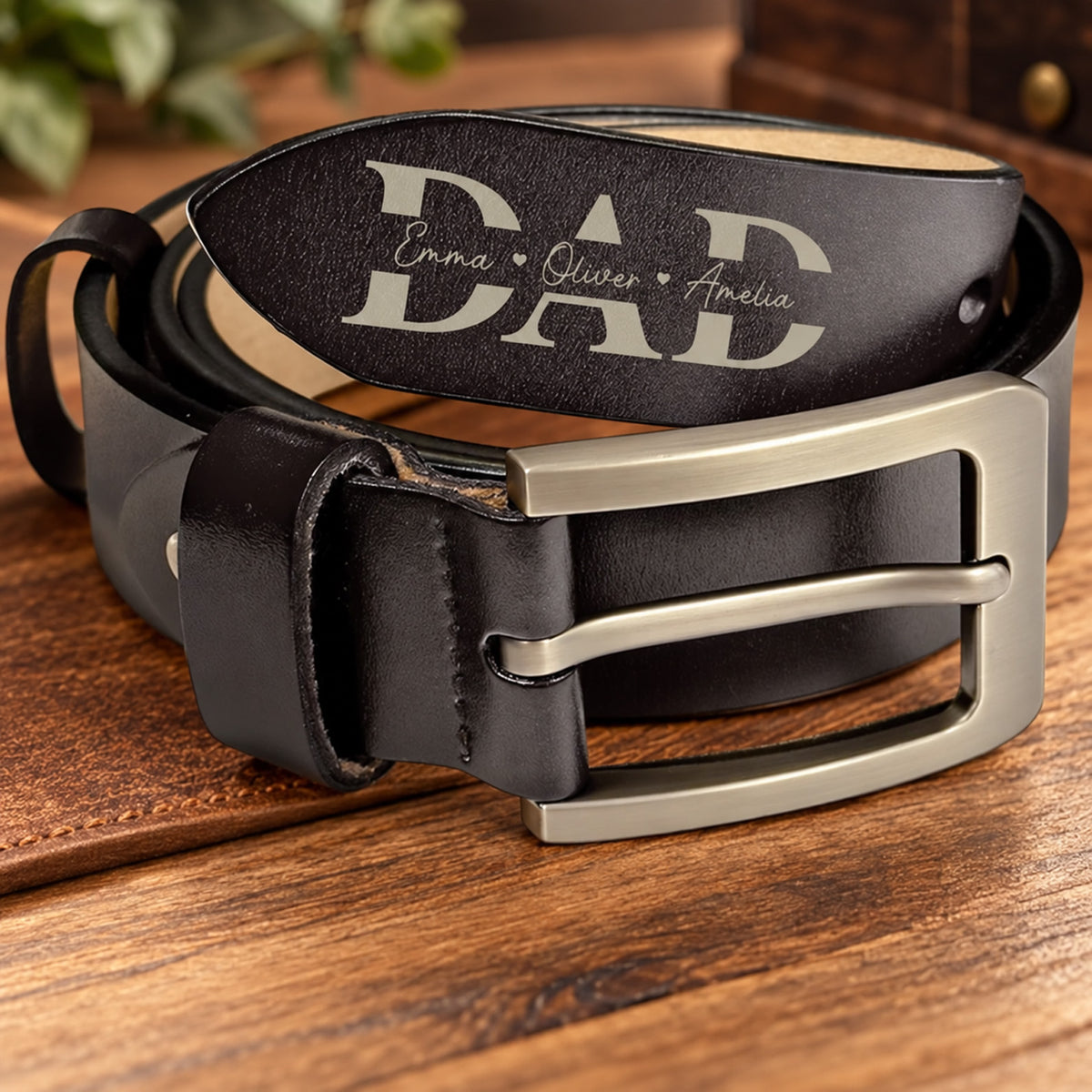 Personalized Leather Belt for Dad, We Love You Hidden Message Belt, Meaningful Gift for Dad 686494 WFD