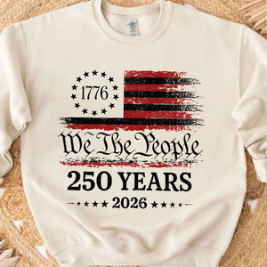 250 Years America Anniversary Bright Shirt, Patriotic USA Flag Tee, We The People Independence Day Shirt 685297