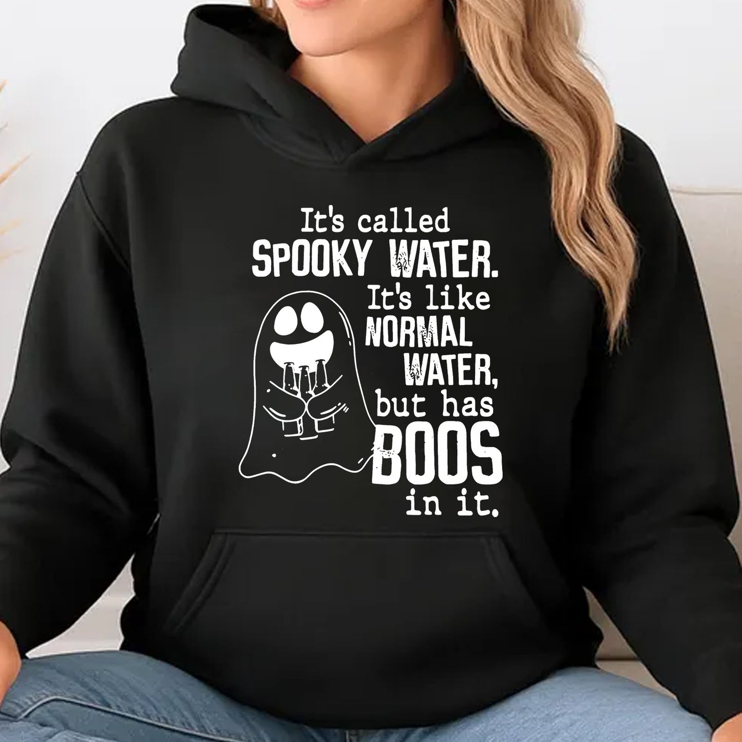 Funny Spooky Water Halloween Shirt, Cute Ghost Boo Graphic Tee, Spooky Season Halloween Gift 685916