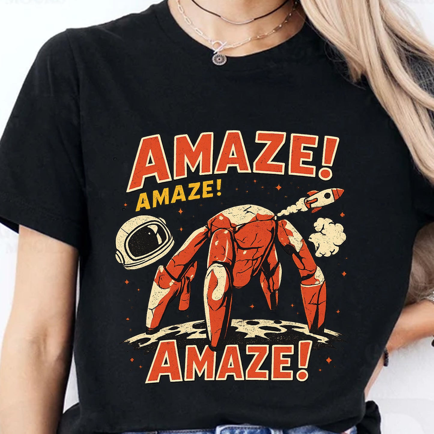Amaze Rocky Project Hail Mary Shirt, Retro Sci-Fi Book Lover Tee, Funny Space Adventure Graphic T-Shirt 685719