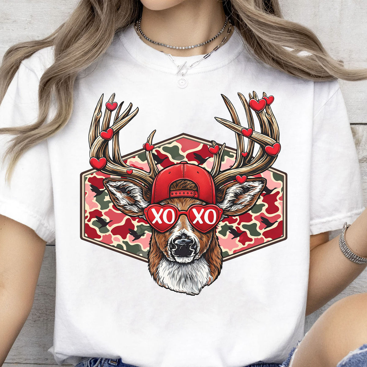 Funny Valentine Shirt, Hunting Buck Valentine Shirt, Camo Hunter Valentine Sweatshirt for Him 683974