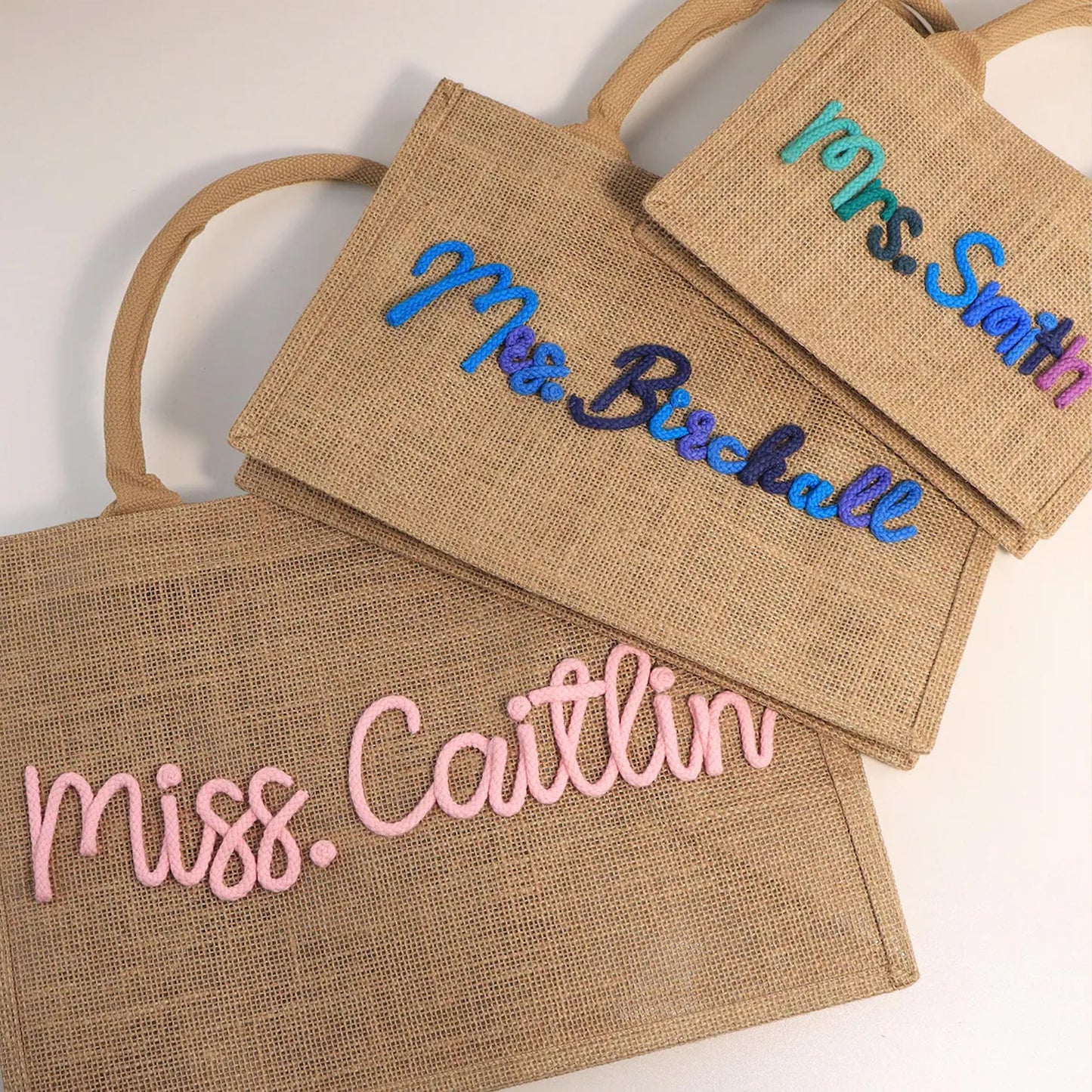 Personalized Teacher Tote Bag, Custom Name Gift for Teacher, Back to School Appreciation Thank You Gift 685539 WFD