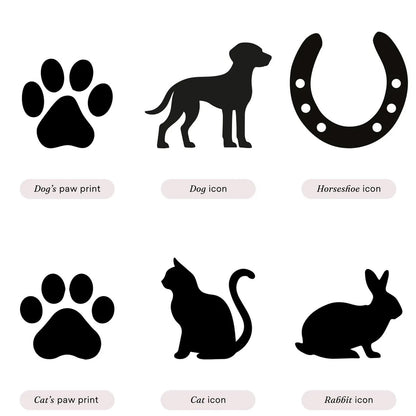 Personalized Pet Memorial Stone, Engraved Dog Cat Paw Print Stone, Custom Pet Loss Keepsake Gift 685707 WFD
