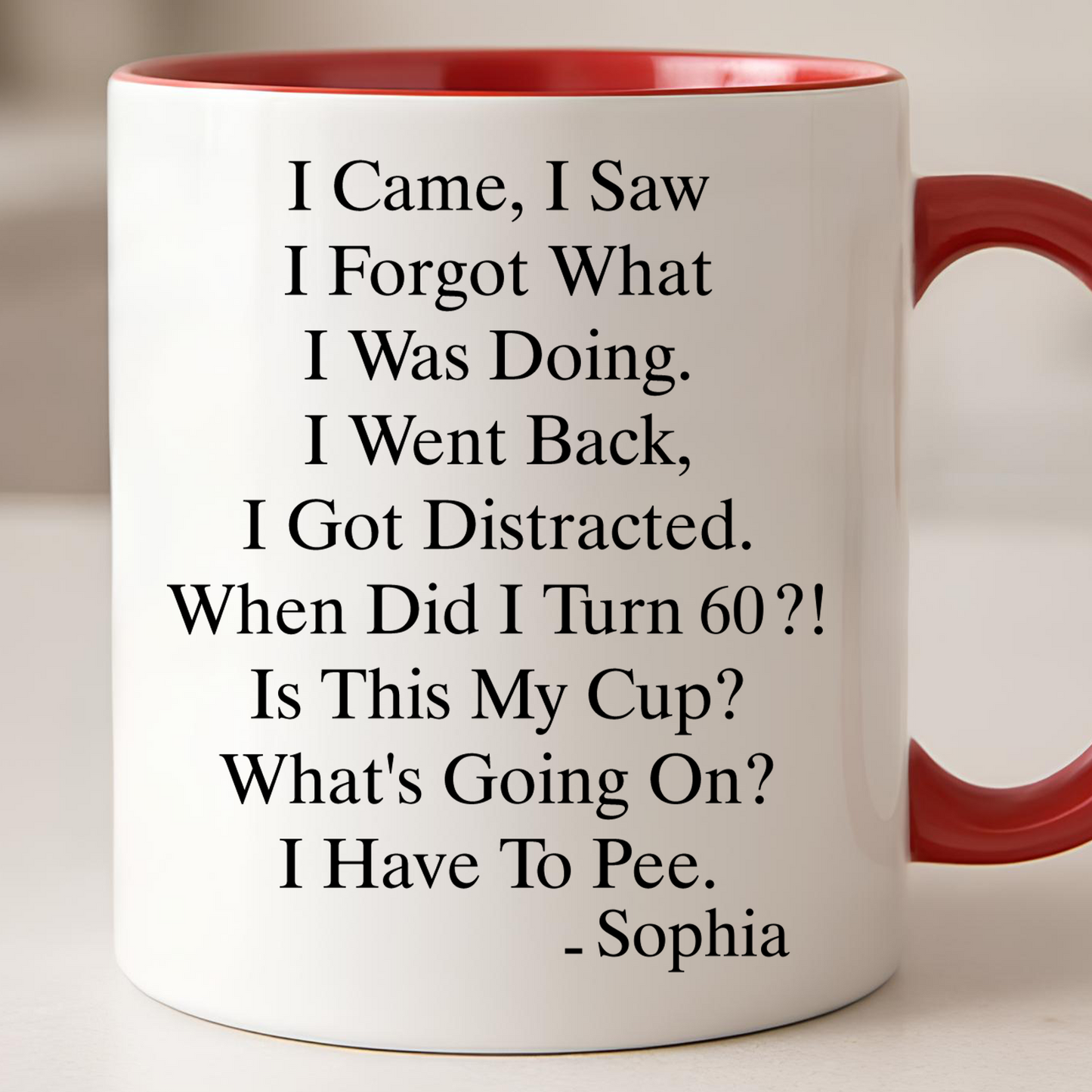 Personalized Funny Old Age Birthday Mug, Custom Name Coffee Mug For Dad, Mom, Father’s Day Gift 685093