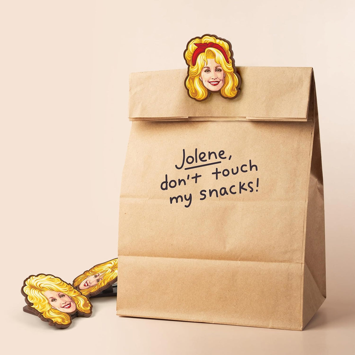 Dolly Parton Bag Clips Set of 4, Dolly-Inspired Iconic Hairstyle Food Storage Clips, Country Music Fan Gift 686183 WFD