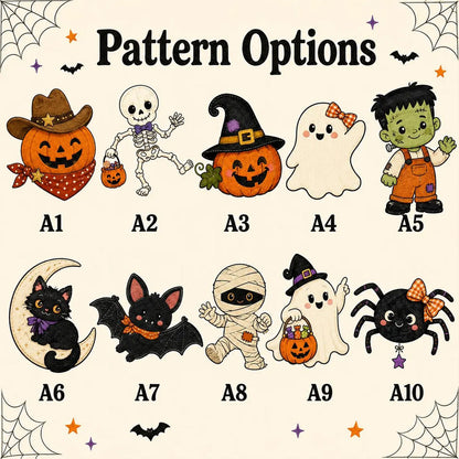 Personalized Halloween Basket for Kids, Custom Name Trick or Treat Bucket, Embroidered Candy Bag 686146 WFD
