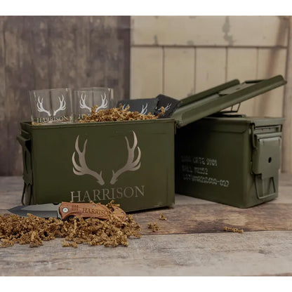 Custom Ammo Can, Personalized Ammunition Box, Gifts for Him, Birthday Gifts for Men, Military Gift for Dad Husband 683893