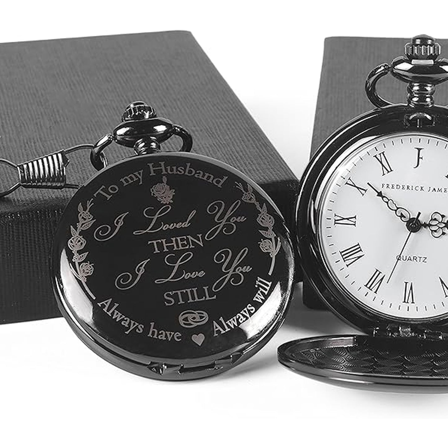 To My Husband Pocket Watch, Anniversary Gift for Him, Love You Gift for Husband for Birthday or Valentine’s Day 683787