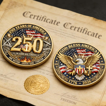 250 Years of America Commemorative Coin | God Bless America 1776–2026 Coin 684630