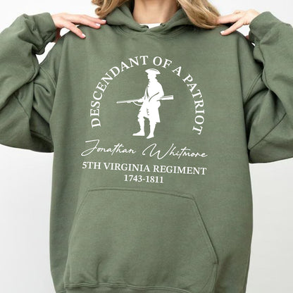 Personalized 250 Years USA Anniversary Shirt | Custom Name Descendant of a Patriot Tee | 4th of July Gift 684435