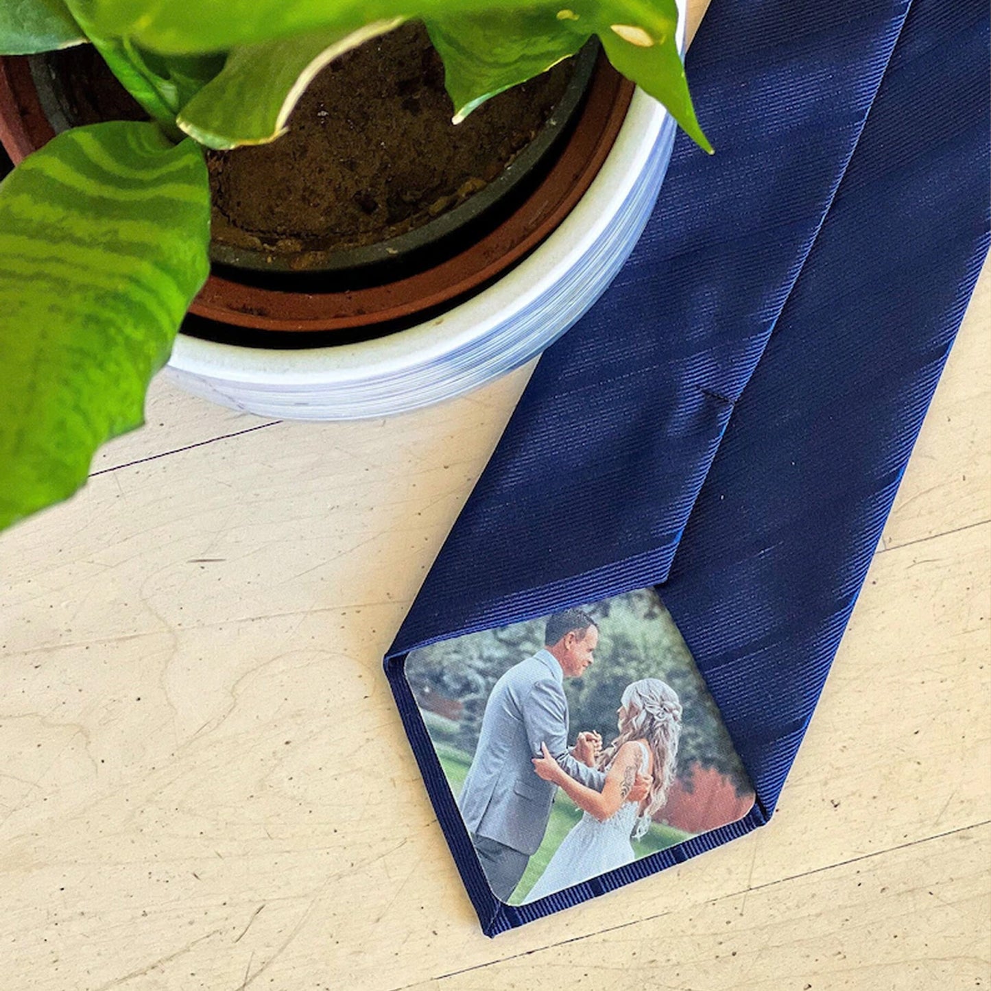 Custom Photo Tie Patch | Father of the Bride, Groom Gift | Father’s Day Gift | Personalized Photo Patch for Tie 684698