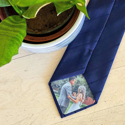 Custom Photo Tie Patch | Father of the Bride, Groom Gift | Father’s Day Gift | Personalized Photo Patch for Tie 684698
