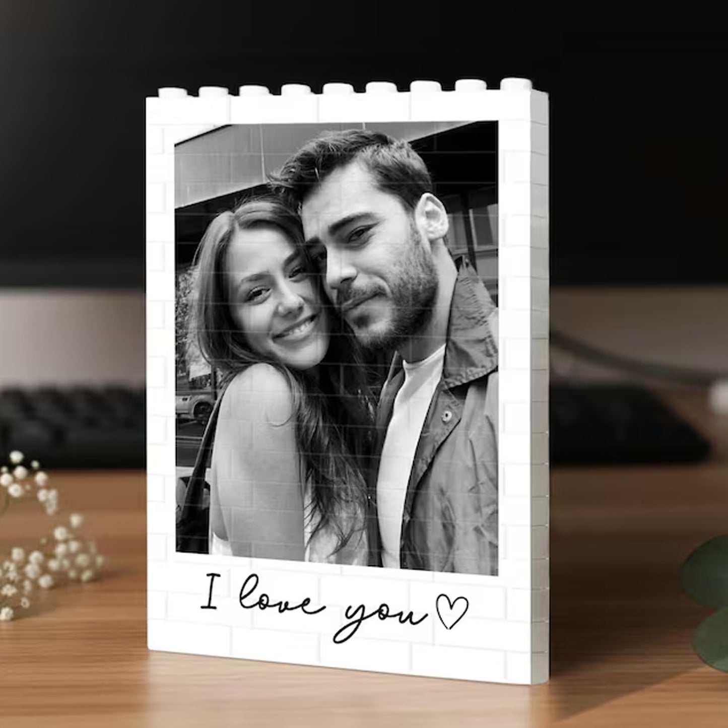 Personalized Dad Photo Building Brick Block, Custom Picture Brick Puzzle Gift for Dad, Father's Day Gift 685159