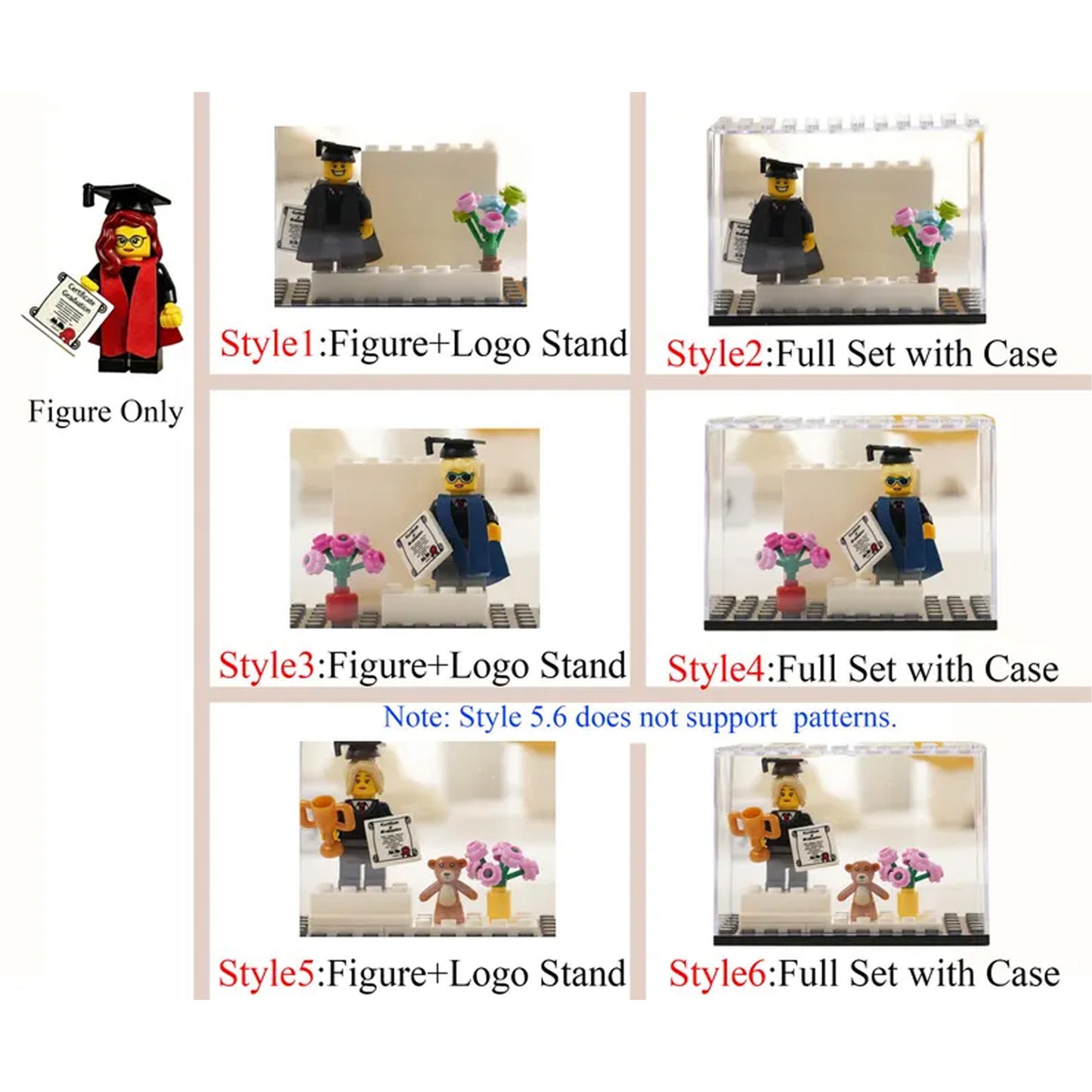 Personalized Class of 2026 LEGO Keepsake, Custom Graduate Brick Mini Figure with Photo Gift 685021