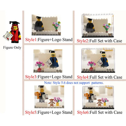 Personalized Class of 2026 LEGO Keepsake, Custom Graduate Brick Mini Figure with Photo Gift 685021