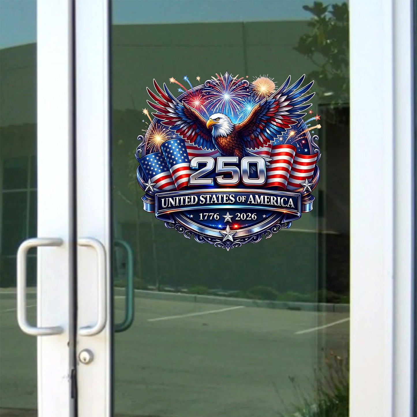 USA 250 Years Anniversary Decal | Patriotic Eagle 1776–2026 Car Decal | 4th of July Sticker 684222