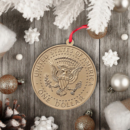 Donald Trump 2-Sided Aluminum Ornament, Trump 250th America Anniversary Christmas Ornament 686132