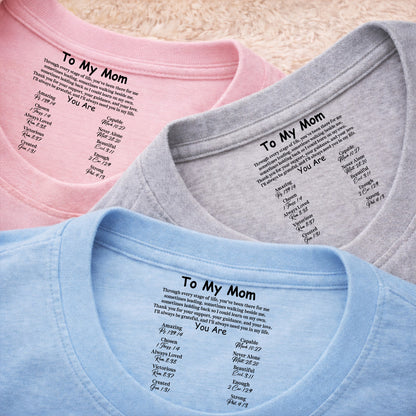 Custom Inside Neck Print Christian Shirt, Personalized Faith Gift for Mom, Hidden Message Cross Shirt 684668