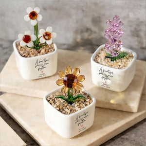 Custom Stained Glass Flower Pot, Thank You for Helping Me Grow Personalized Teacher Appreciation Gift 684769