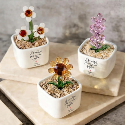 Custom Stained Glass Flower Pot, Thank You for Helping Me Grow Personalized Teacher Appreciation Gift 684769