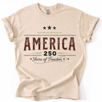 Retro USA 250 Years Anniversary Shirt | 250 Years of Freedom Tee | Patriotic 4th of July Shirt 684617