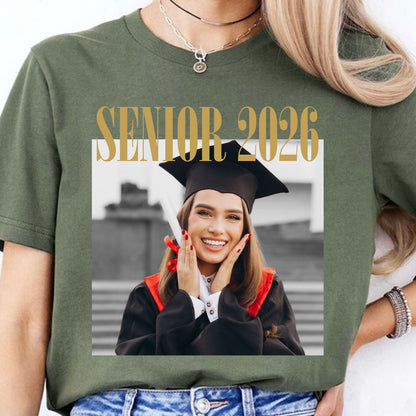Personalized Senior 2026 Shirt, Custom Photo Graduation Tee, Class of 2026 Shirt, Senior Gift 684787