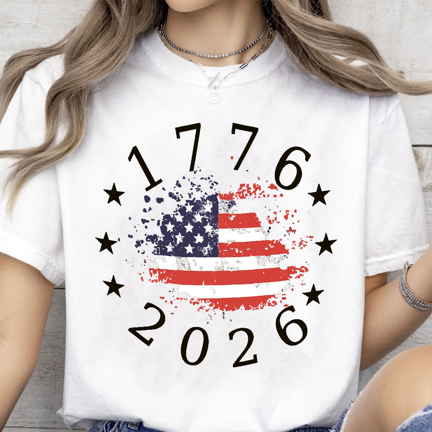 USA 250 Years 1776–2026 Shirt | Patriotic US Flag 4th of July Tee | Independence Day T-Shirt 684325