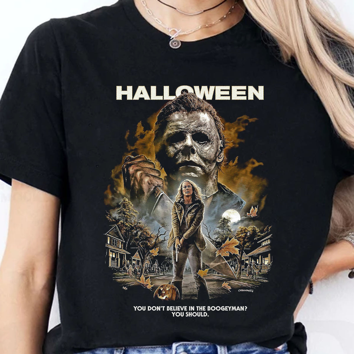 Michael Myers Halloween Shirt, Retro Horror Movie Sweatshirt, Classic Halloween Film Tee, Scary Halloween Shirt 683308-6