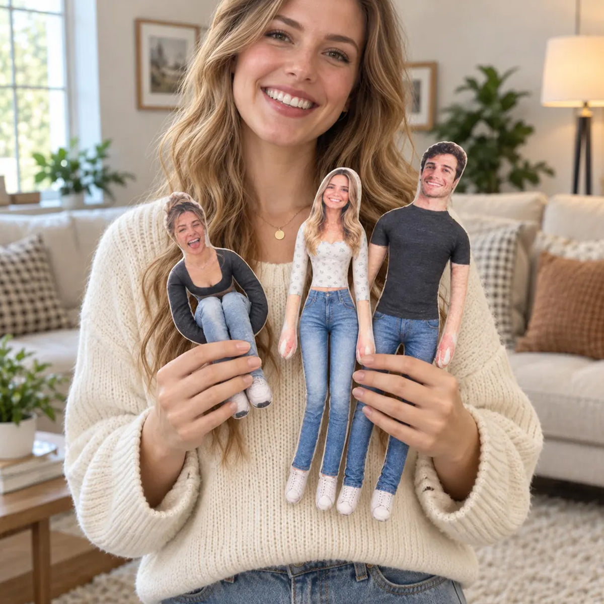 Custom Photo Poseable Plush Doll, Personalized Funny Ugly Plush Doll, Unique Christmas Gag Gift 686936 WFD