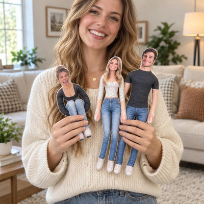 Custom Photo Poseable Plush Doll, Personalized Funny Ugly Plush Doll, Unique Christmas Gag Gift 686936 WFD
