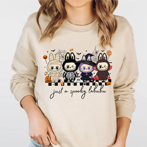 Just A Spooky Labubu Halloween Shirt, Doll Monster Characters Halloween Sweatshirt, Funny Halloween Shirt 683303