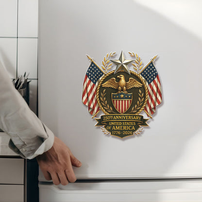 250 Years Anniversary USA Fridge Magnet | Patriotic Eagle 4th of July 1776–2026 Fridge Magnet 684243