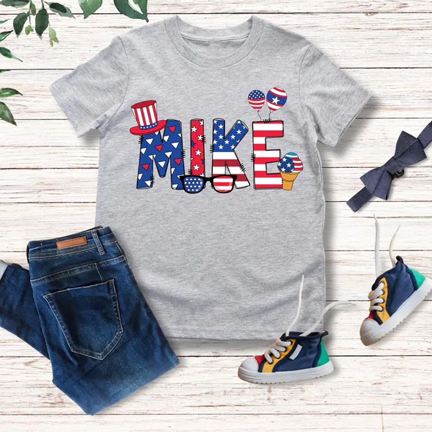 Personalized 250 Years 4th of July Kids Shirt, Custom Name Patriotic Independence Day Tee 685305 WFD