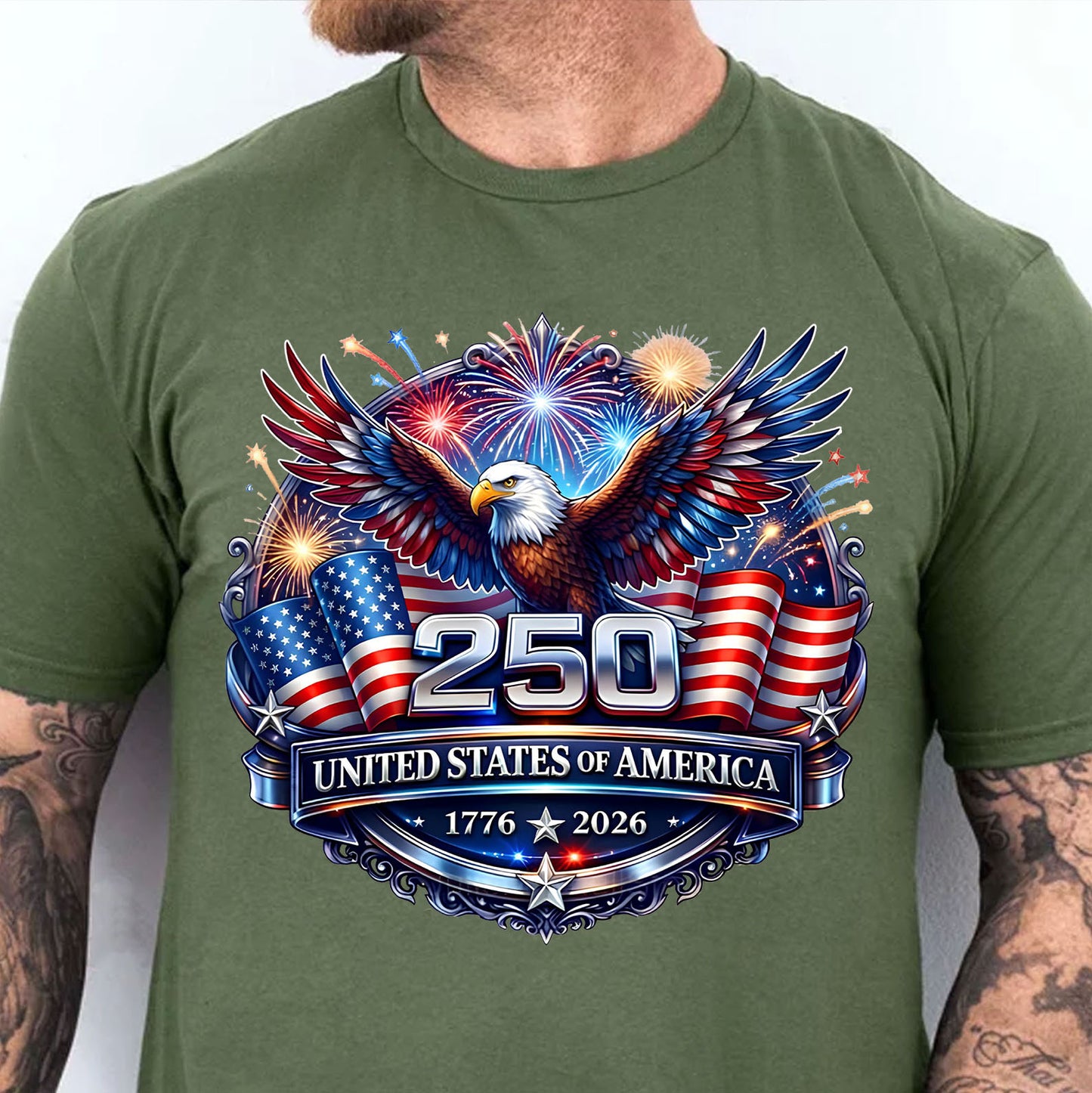 USA 250 Years Anniversary Shirt | Patriotic Eagle 1776–2026 Sweatshirt | 4th of July Independence Day Tee 684222