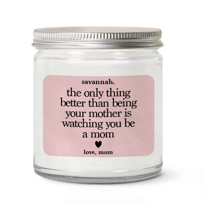 Personalized To My Daughter Candle Gift, New Mom Gift, Custom Name Candle, Mothers Day Gift 684859