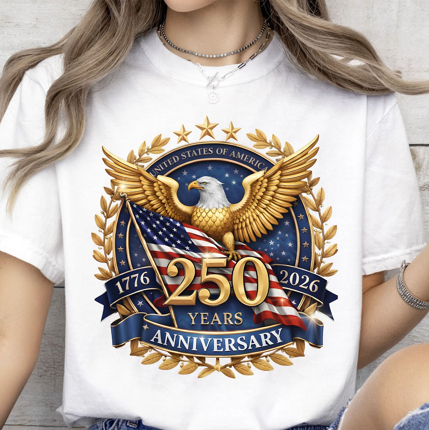 USA 250 Years Anniversary Shirt, 4th of July 1776–2026 Sweatshirt, Patriotic Eagle US Flag T-Shirt 684223