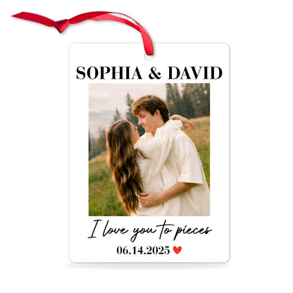 Custom Photo Couple Acrylic Ornament, Personalized Anniversary Christmas Ornament 685985