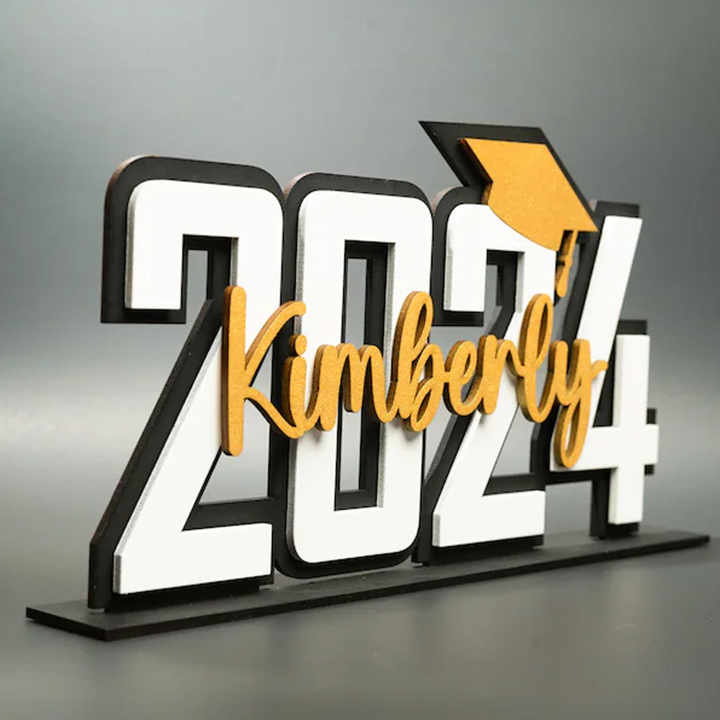 Personalized Graduation 2026 Table Centerpiece, Custom Name Senior Sign, Photo Prop Party Decor 684882