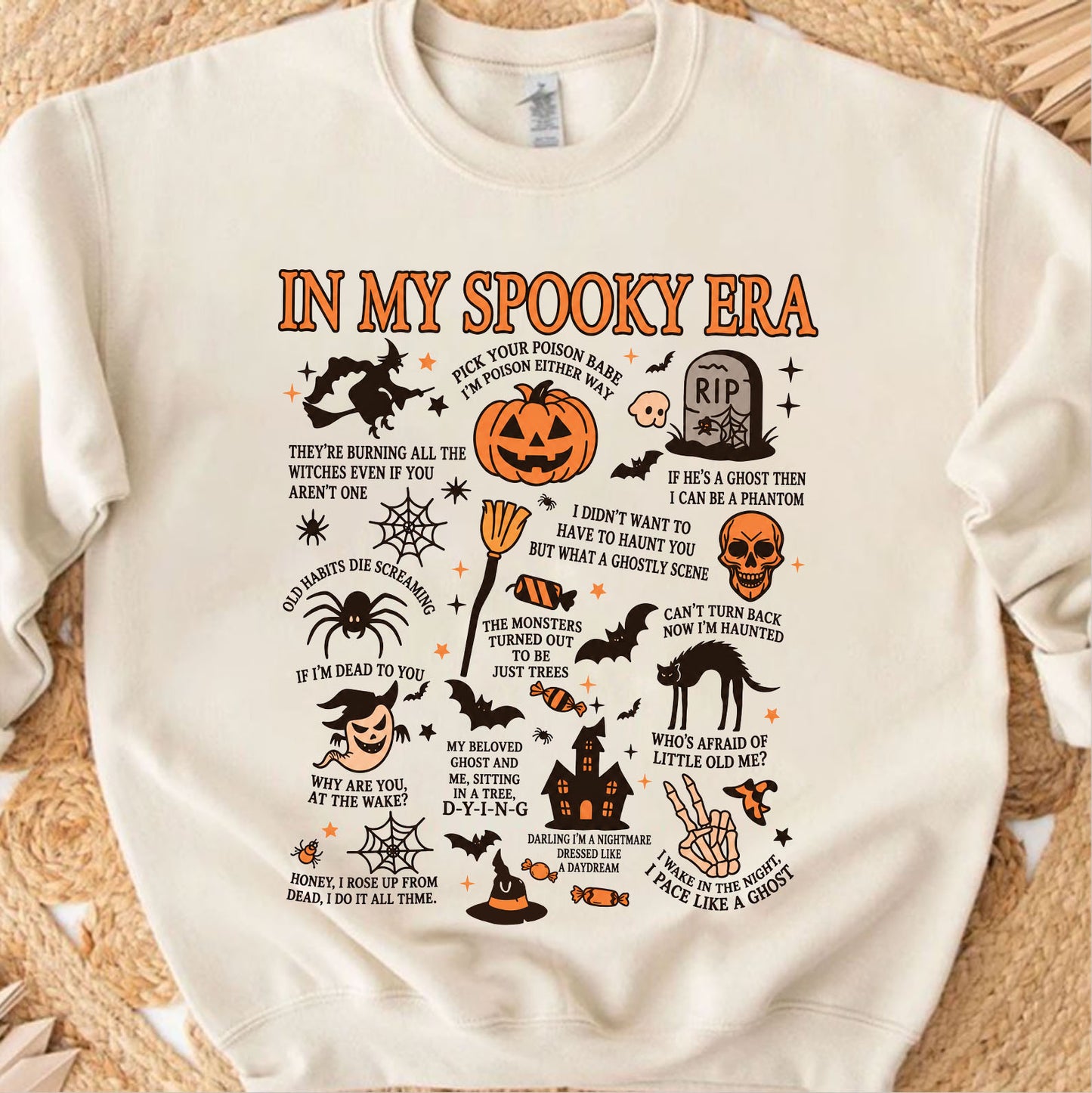 In My Spooky Era Halloween Shirt, Vintage Spooky Season Graphic Tee, Funny Fall Gift for Friends 685660