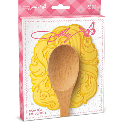 Dolly Parton Big Hair Spoon Rest, Heat Resistant Silicone Utensil Holder, Country Music Kitchen Gift 686427 WFD