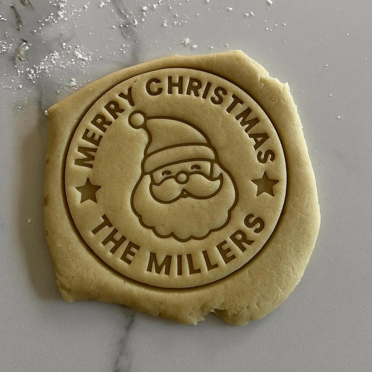 Personalized Christmas Cookie Cutter & Stamp, Custom Family Name Holiday Baking Stamp, Christmas Gift 686768 WFD