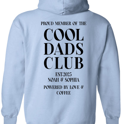 Personalized Cool Dads Club Backside Shirt, Custom Dad Bright Tee, Fathers Day Gift, Papa Daddy T-Shirt 684870