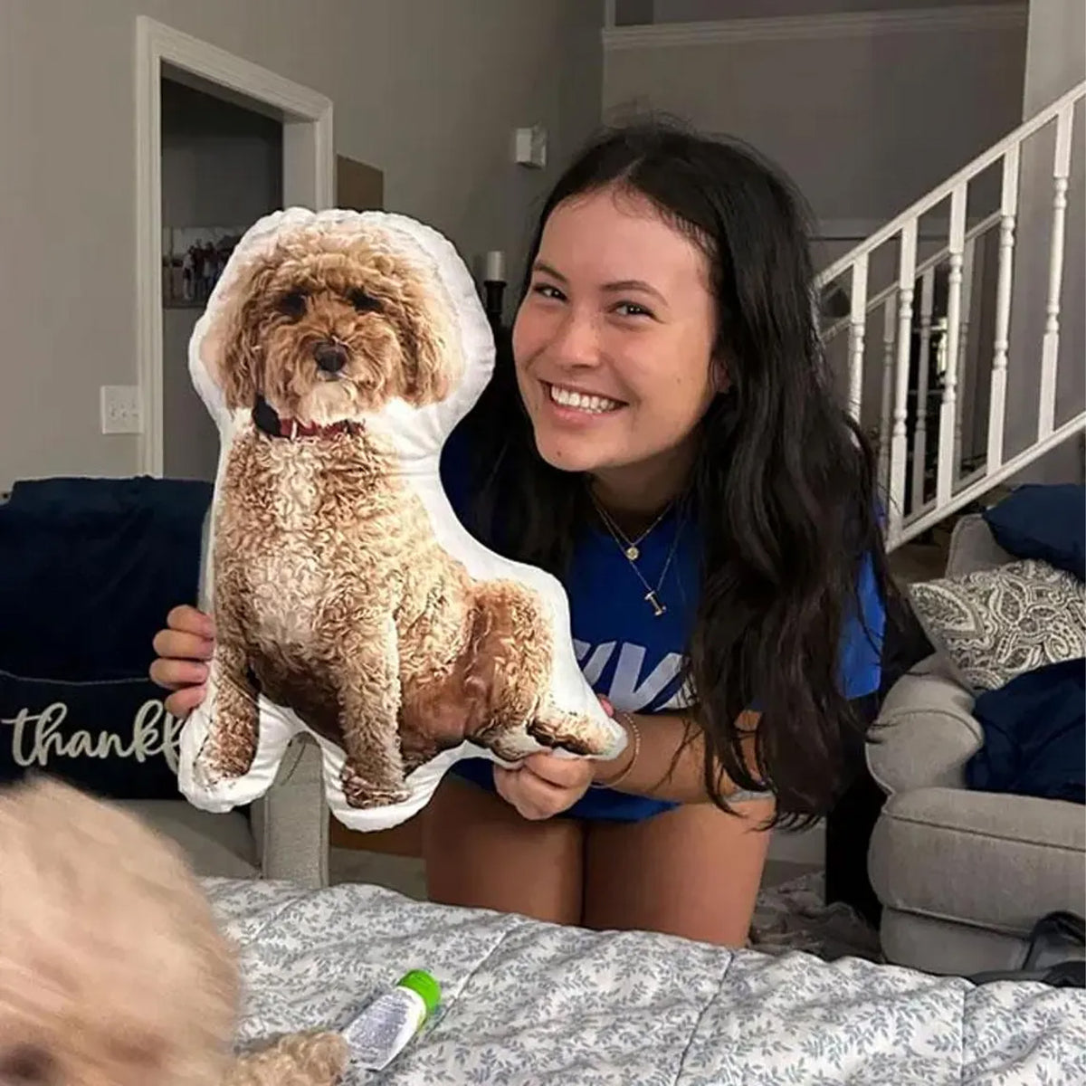 Custom Photo Pet Pillow, Personalized Dog Cat Shaped Pillow, Pet Memorial Gift for Pet Lovers 686443 WFD