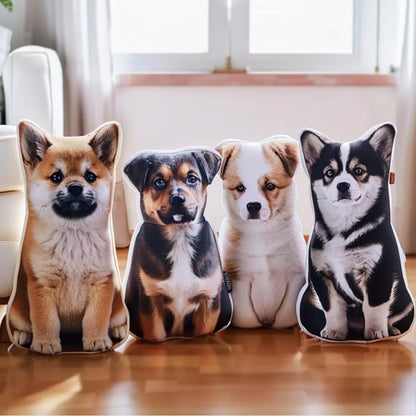 Personalized Pet Shaped Pillow, Custom Photo Dog Cat Pillow, Pet Portrait Memorial Gift for Pet Lovers 686444 WFD