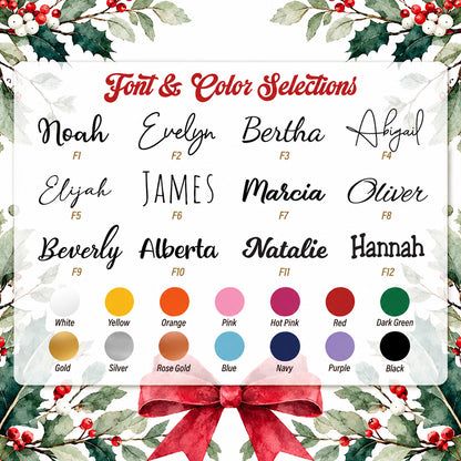 Personalized Jingle Bell Ornament, Custom Name & Year Bell with Pine Cone Christmas Ornament 686668 WFD