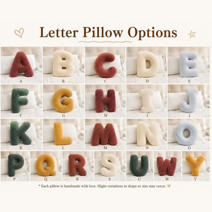 Personalized Letter Pillow, Custom Name Alphabet Cushion, Kids Nursery Room Decor, Birthday Gift 686352 WFD