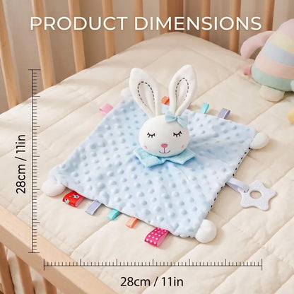 Personalized Baby Lovey Blanket, Embroidered Name Minky Dot Security Blanket, Sensory Baby Gift 686270 WFD