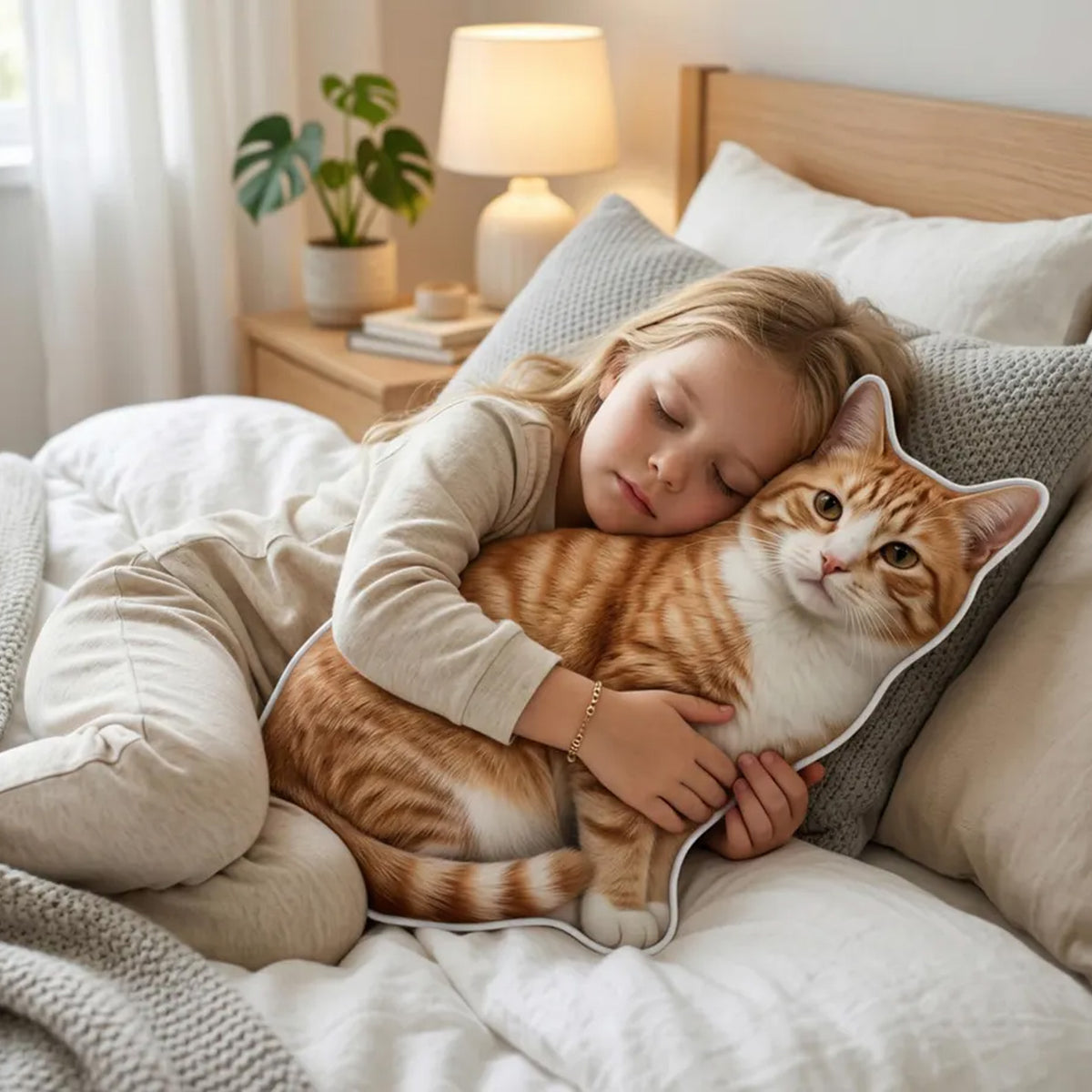 Custom Pet Shaped Pillow, Personalized Dog Cat Photo Pillow, Pet Portrait Cushion, Pet Lover Gift 686445 WFD