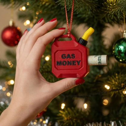 Gas Can Money Holder, Funny Gas Money Christmas Ornament, Novelty Cash Gift for New Drivers & Dad 686942 WFD